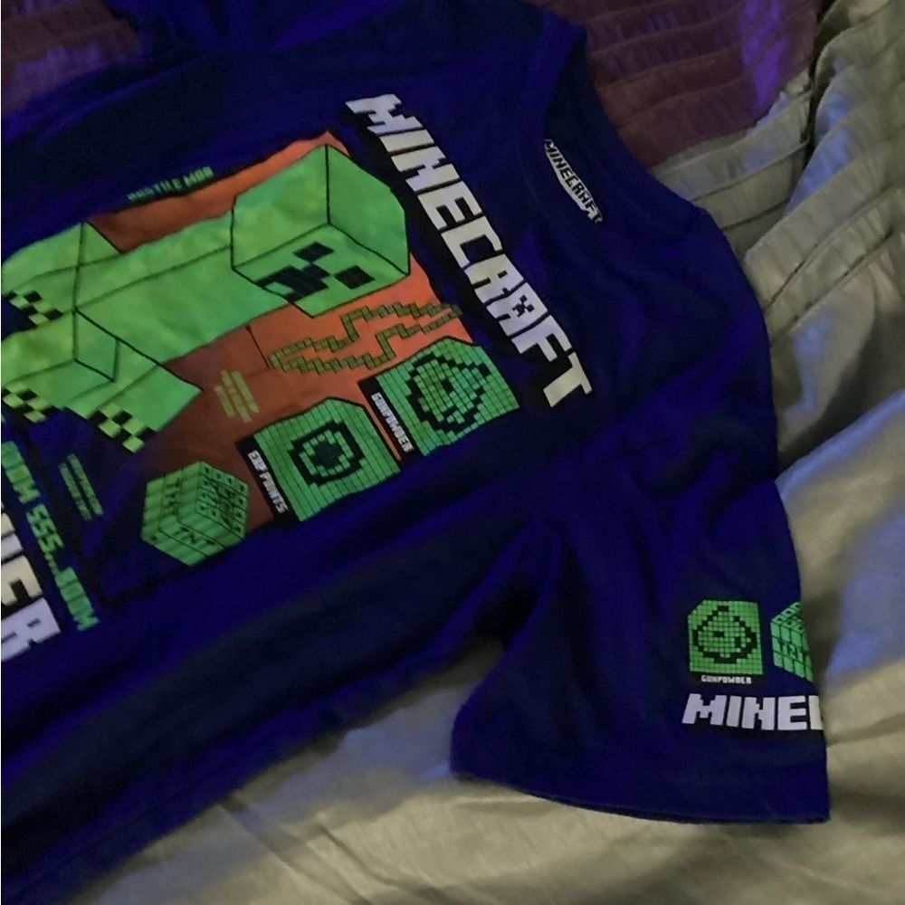 Kids Creeper T-Shirt - Green & Black - Picture 4 of 6